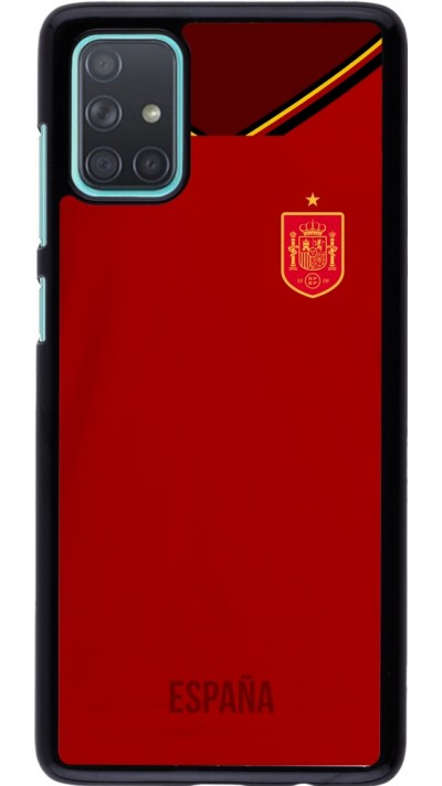 Coque Samsung Galaxy A71 - Maillot de football Espagne 2022 personnalisable