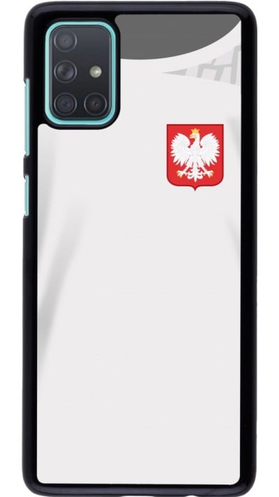 Coque Samsung Galaxy A71 - Maillot de football Pologne 2022 personnalisable