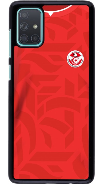 Coque Samsung Galaxy A71 - Maillot de football Tunisie 2022 personnalisable