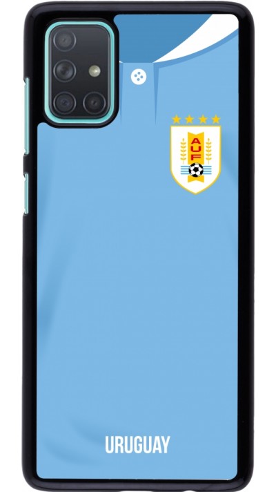 Coque Samsung Galaxy A71 - Maillot de football Uruguay 2022 personnalisable