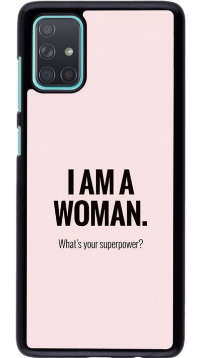 Hülle Samsung Galaxy A71 - I am a woman