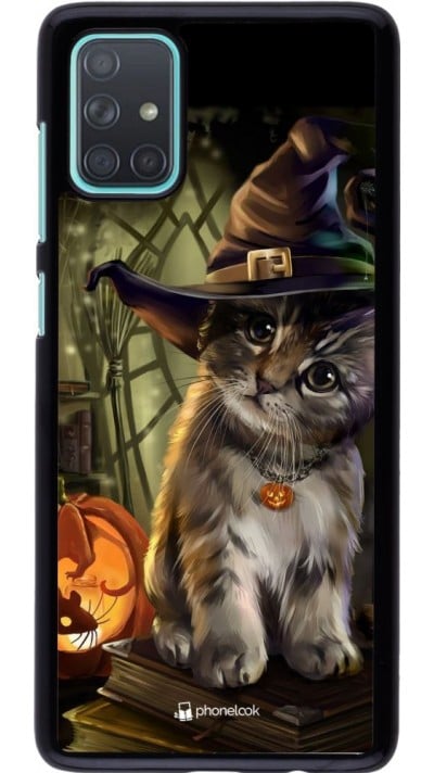 Hülle Samsung Galaxy A71 - Halloween 21 Witch cat