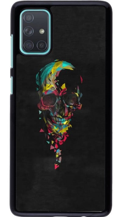 Samsung Galaxy A71 Case Hülle - Halloween 22 colored skull