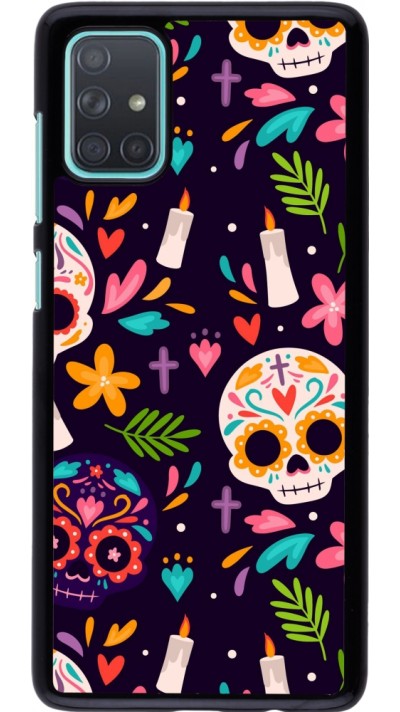 Samsung Galaxy A71 Case Hülle - Halloween 2023 mexican style
