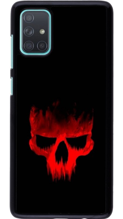 Samsung Galaxy A71 Case Hülle - Halloween 2023 scary skull