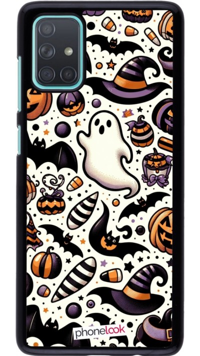 Coque Samsung Galaxy A71 - Halloween 2024 Cute Pattern