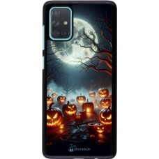 Samsung Galaxy A71 Case Hülle - Halloween 2024 Viele Kuerbisse