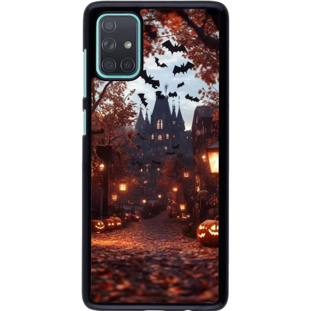 Samsung Galaxy A71 Case Hülle - Halloween 2025 Haunted house