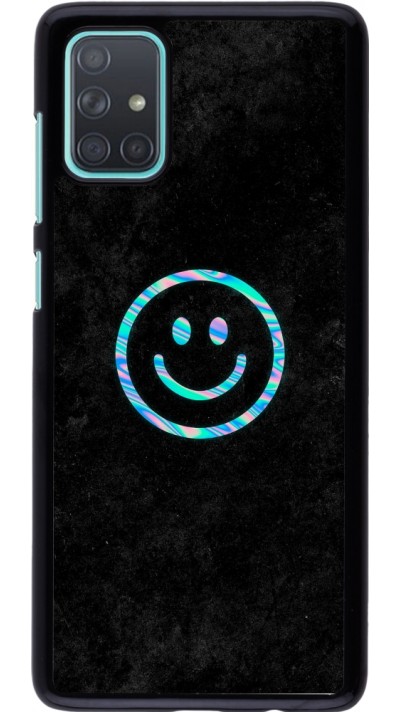 Samsung Galaxy A71 Case Hülle - Happy smiley irisirt