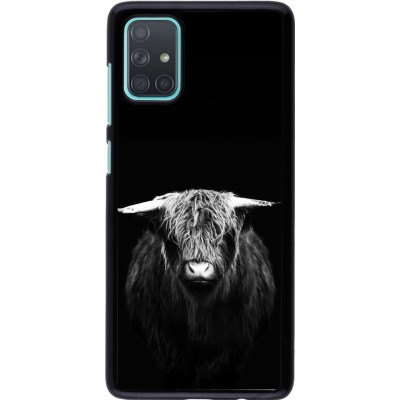 Coque Samsung Galaxy A71 - Highland calf black