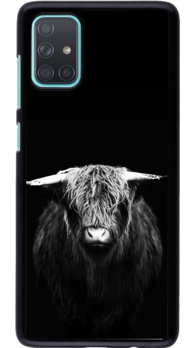 Samsung Galaxy A71 Case Hülle - Highland calf black