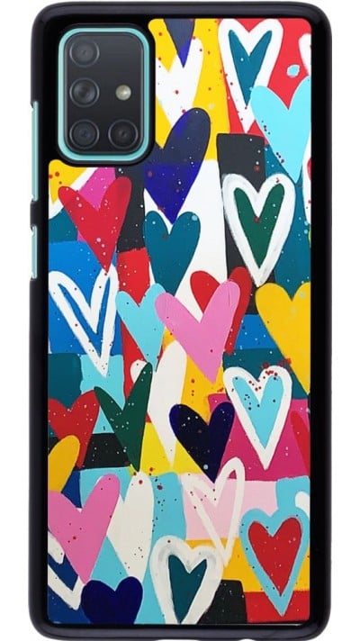 Hülle Samsung Galaxy A71 - Joyful Hearts