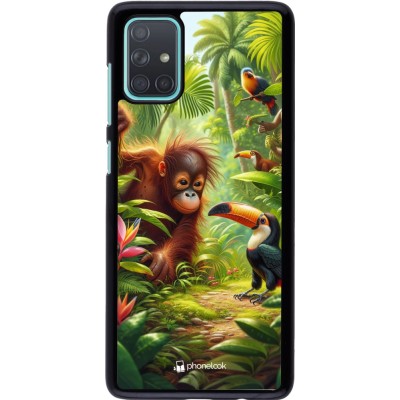 Samsung Galaxy A71 Case Hülle - Tropischer Dschungel Tayrona