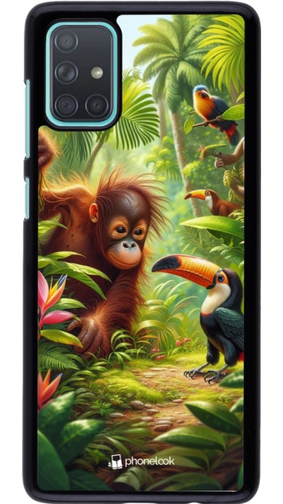 Samsung Galaxy A71 Case Hülle - Tropischer Dschungel Tayrona
