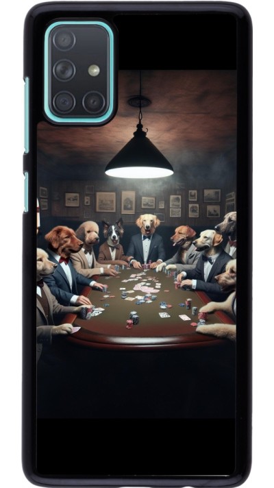 Samsung Galaxy A71 Case Hülle - Die Pokerhunde