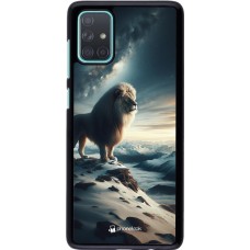 Samsung Galaxy A71 Case Hülle - Der weisse Loewe