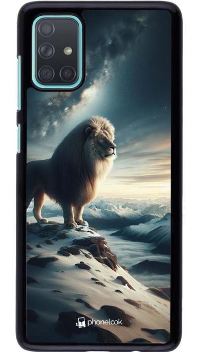 Samsung Galaxy A71 Case Hülle - Der weisse Loewe