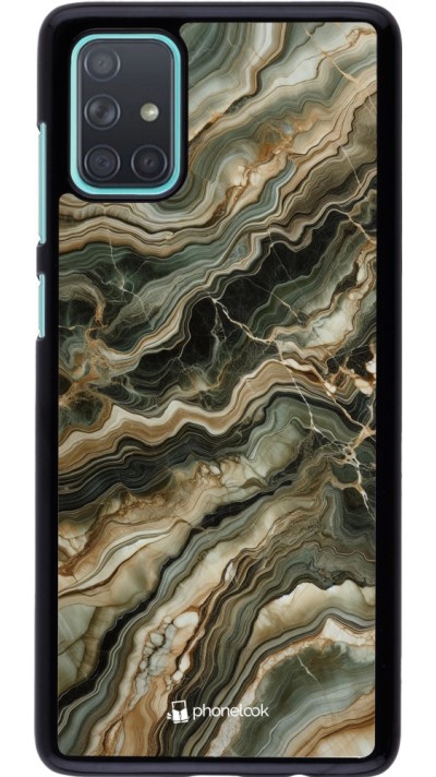 Samsung Galaxy A71 Case Hülle - Oliv Marmor