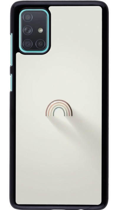 Samsung Galaxy A71 Case Hülle - Mini Regenbogen Minimal