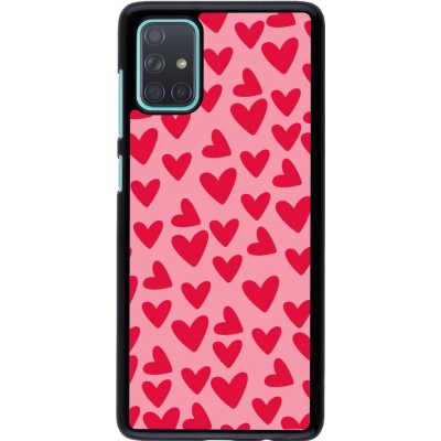 Coque Samsung Galaxy A71 - Mom 2024 petits coeurs