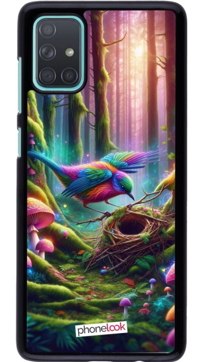 Coque Samsung Galaxy A71 - Oiseau Nid Forêt