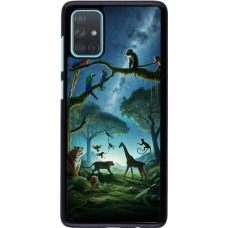 Samsung Galaxy A71 Case Hülle - Paradies der exotischen Tiere
