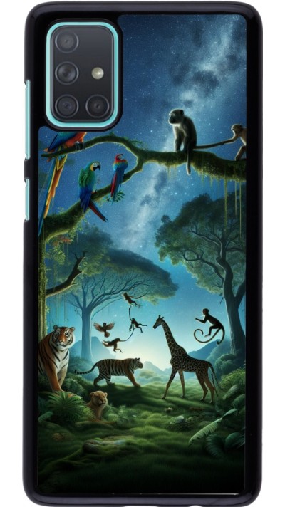 Samsung Galaxy A71 Case Hülle - Paradies der exotischen Tiere