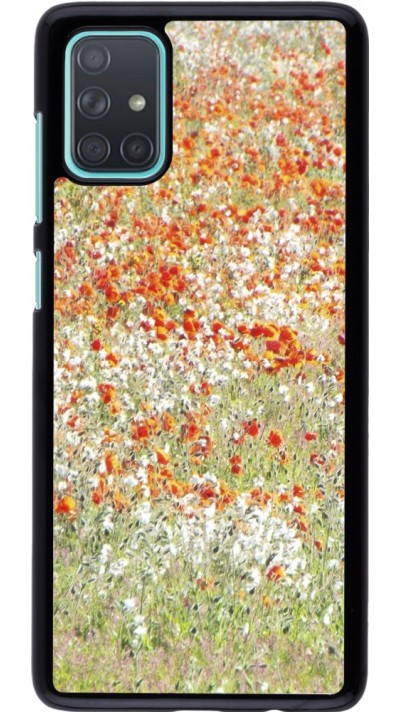 Coque Samsung Galaxy A71 - Petites fleurs peinture
