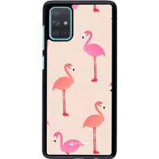 Hülle Samsung Galaxy A71 - Pink Flamingos Pattern