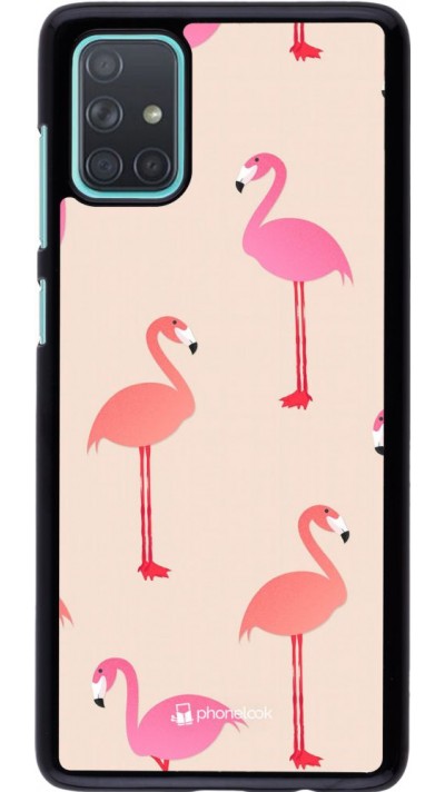 Coque Samsung Galaxy A71 - Pink Flamingos Pattern