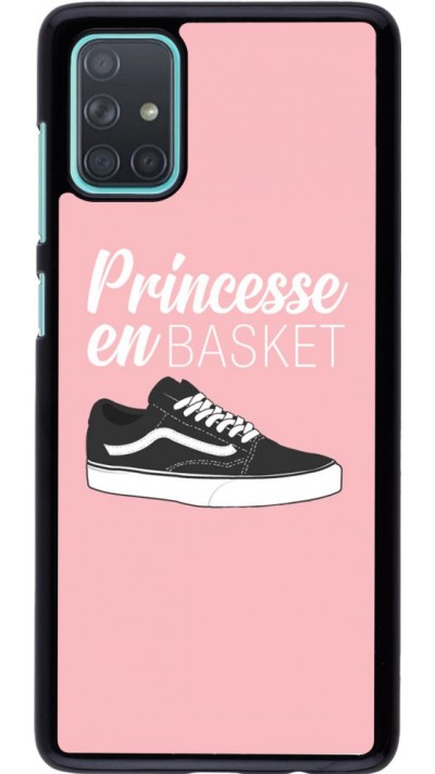 Coque Samsung Galaxy A71 - princesse en basket