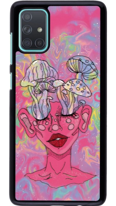 Coque Samsung Galaxy A71 - Psychedelic pink mushroom