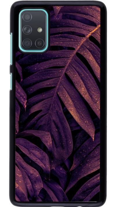 Coque Samsung Galaxy A71 - Purple Light Leaves