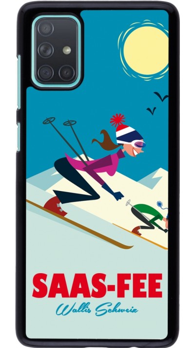 Coque Samsung Galaxy A71 - Saas-Fee Ski Downhill