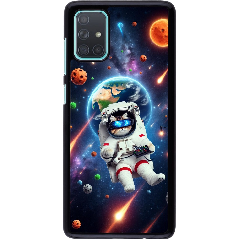 Samsung Galaxy A71 Case Hülle - VR SpaceCat Odyssee