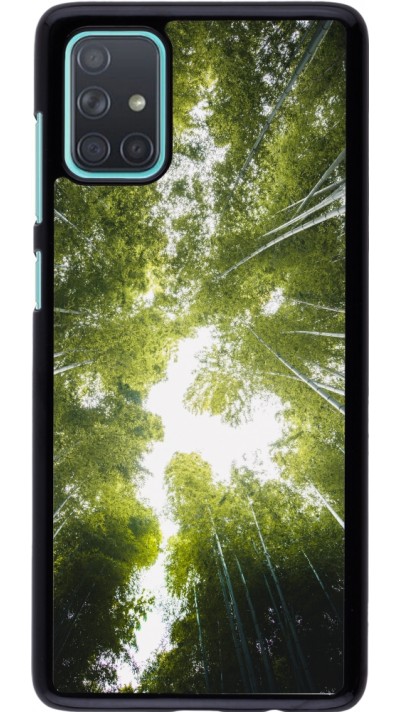 Samsung Galaxy A71 Case Hülle - Spring 23 forest blue sky