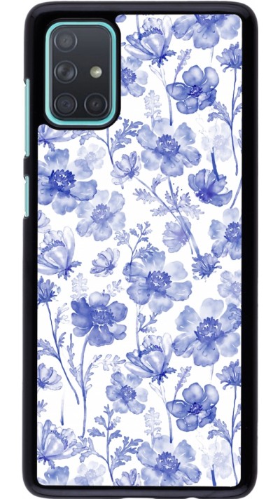 Coque Samsung Galaxy A71 - Spring 23 watercolor blue flowers
