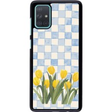 Coque Samsung Galaxy A71 - Blue vichy tulips Spring 2026