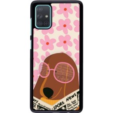 Coque Samsung Galaxy A71 - Dog with newspaper Spring 2026