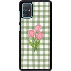Coque Samsung Galaxy A71 - Green vichy tulips Spring 2026