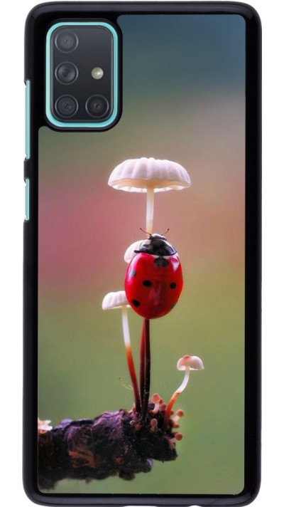 Coque Samsung Galaxy A71 - Ladybird on a mushroom Spring 2026