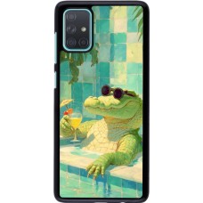 Samsung Galaxy A71 Case Hülle - Crocodile in the swimming pool Summer 2026
