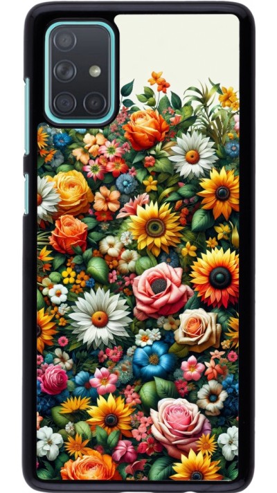 Samsung Galaxy A71 Case Hülle - Sommer Blumenmuster