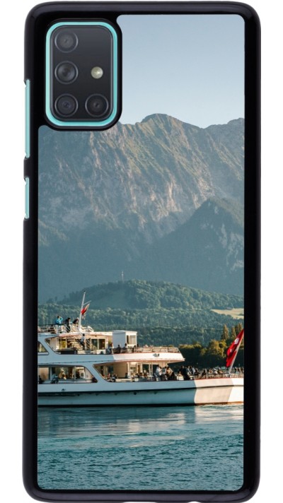 Coque Samsung Galaxy A71 - Fête Nationale Suisse Bateau Leman