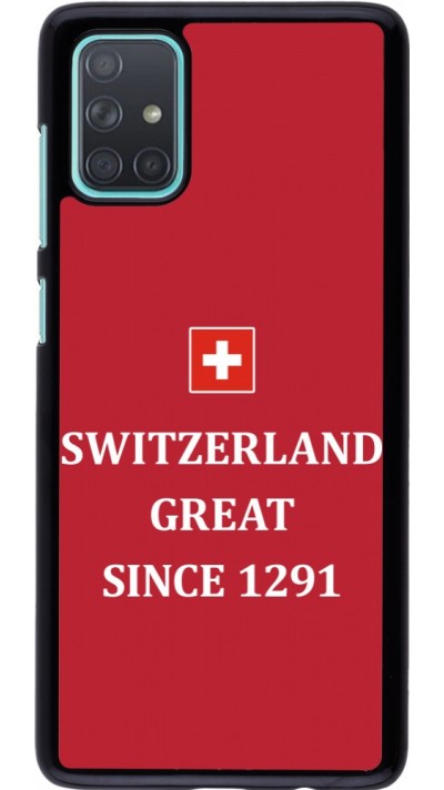 Samsung Galaxy A71 Case Hülle - Switzerland Great Since 1291
