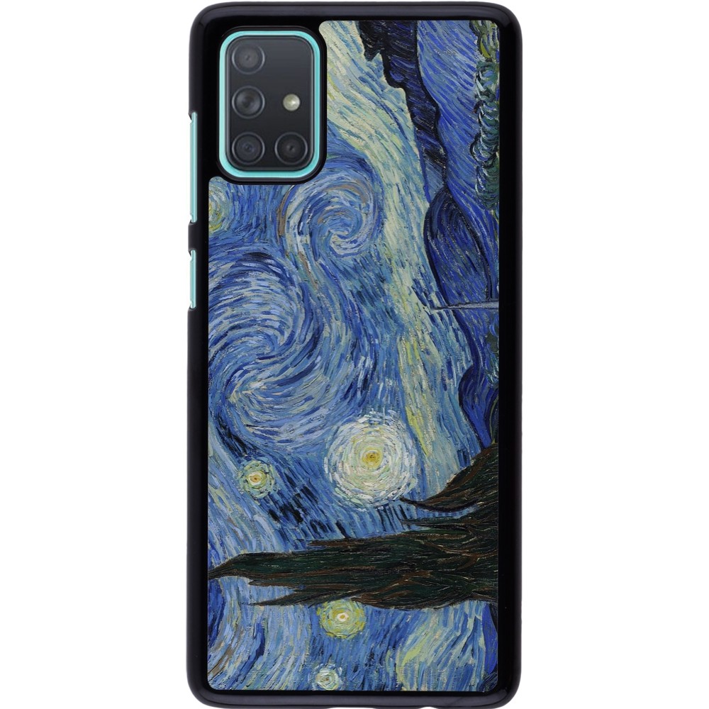 Coque Samsung Galaxy A71 - Tableau art - La Nuit étoilée - Van Gogh
