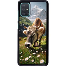 Samsung Galaxy A71 Case Hülle - Kuh Berg Wallis