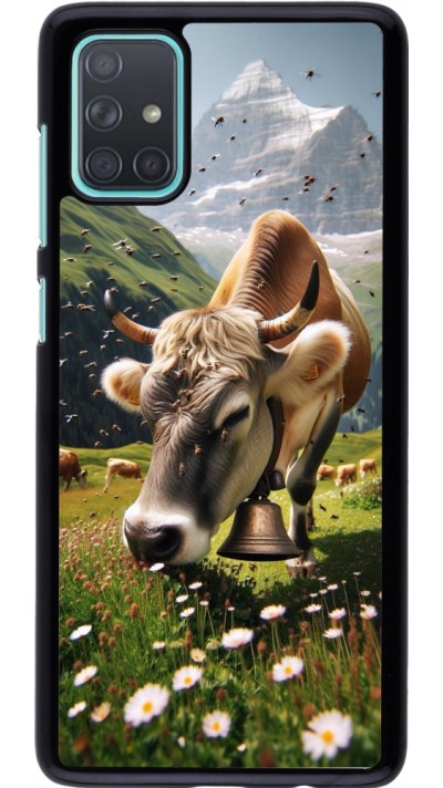 Coque Samsung Galaxy A71 - Vache montagne Valais