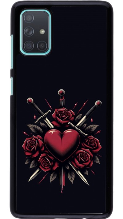 Coque Samsung Galaxy A71 - Valentine 2024 gothic love