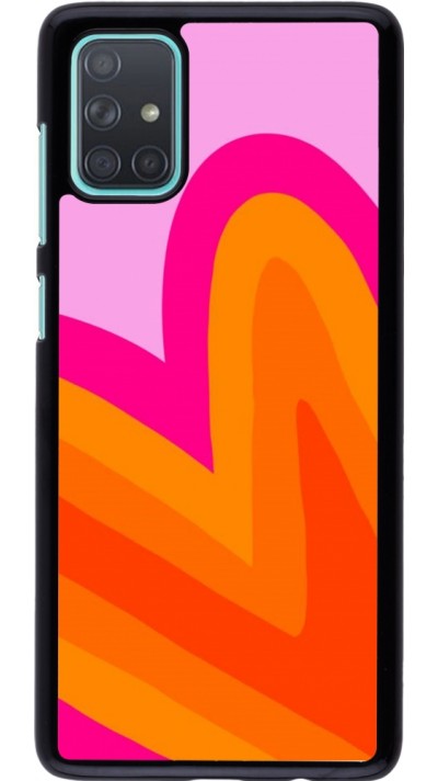 Coque Samsung Galaxy A71 - Valentine 2024 heart gradient